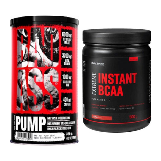Trainings-Set: BAD ASS Pump + Body Attack Instant BCAA Extreme – alle enthaltenen Artikel