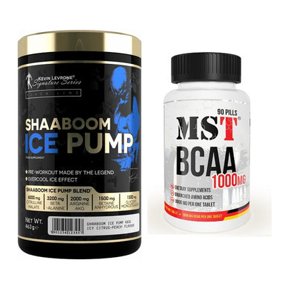 Trainings-Set: Kevin Levrone Shaaboom Ice + MST BCAA 1000 (90 Tabl.) – alle enthaltenen Artikel