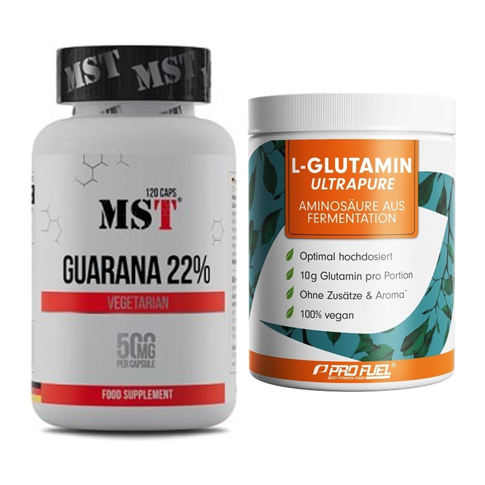 Trainings-Set: MST Guarana 22% + ProFuel Glutamin Ultrapure – alle enthaltenen Artikel