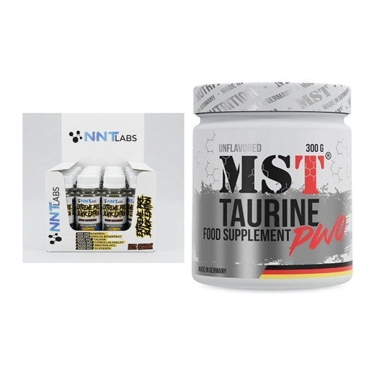 Trainings-Set: NNT Extreme Black Edition Shot + MST Taurine – alle enthaltenen Artikel
