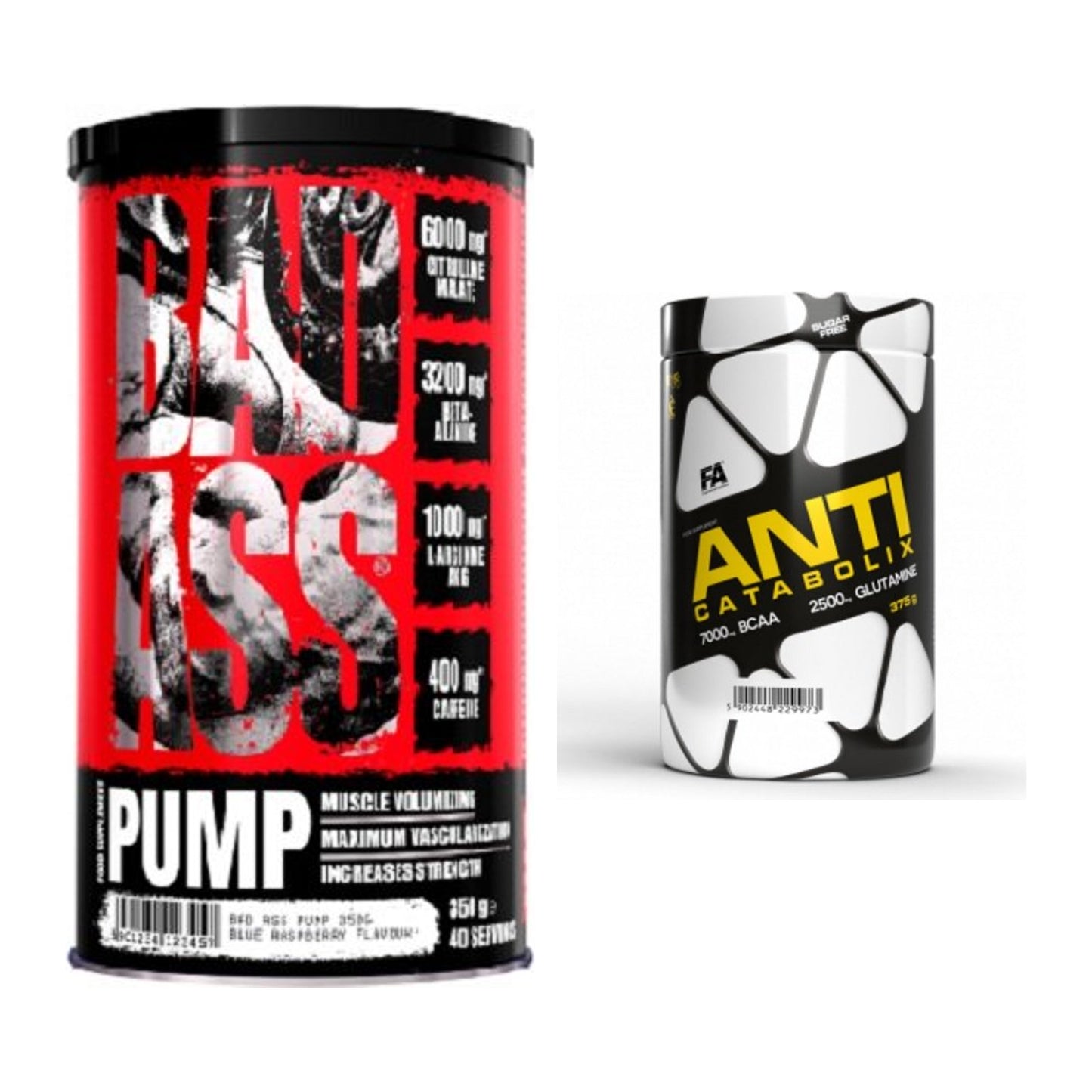 Trainings-Set: BAD ASS Pump + FA Nutrition Anticatabolix – alle enthaltenen Artikel