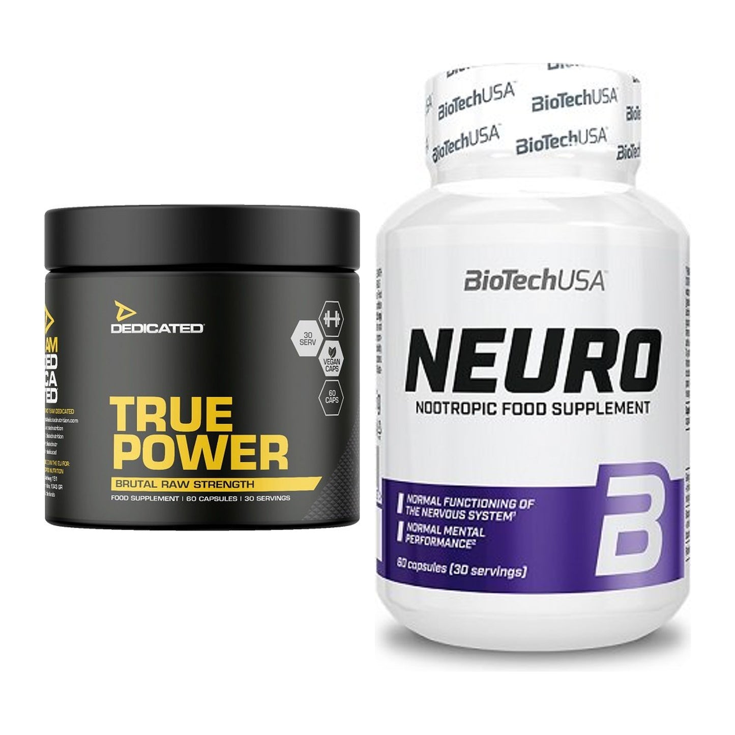 Trainings-Set: Dedicated True Power + BioTech Neuro – alle enthaltenen Artikel