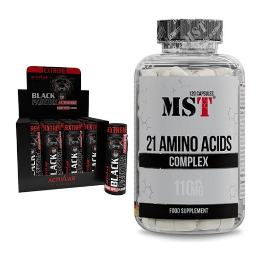 Trainings-Set: Activlab Black Panther Extreme + MST 21 Amino Acids – alle enthaltenen Artikel