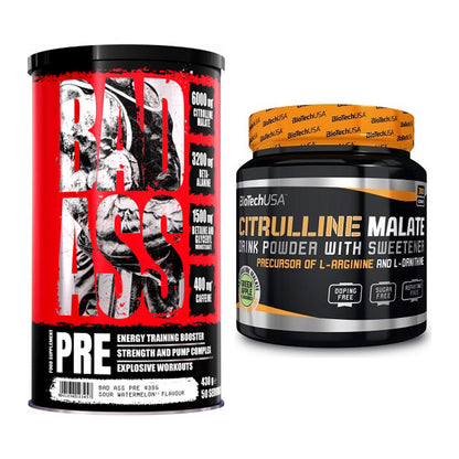 Trainings-Set: BAD ASS Pre + BioTech Citrulline Malate – alle enthaltenen Artikel