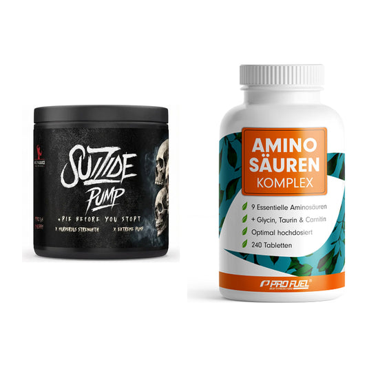 Trainings-Set: #GYMJUICE SUIZIDE PUMP + ProFuel Aminosäuren – alle enthaltenen Artikel