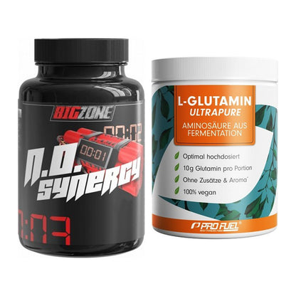 Trainings-Set: Big Zone N.O Synergy + ProFuel Glutamin Ultrapure – alle enthaltenen Artikel