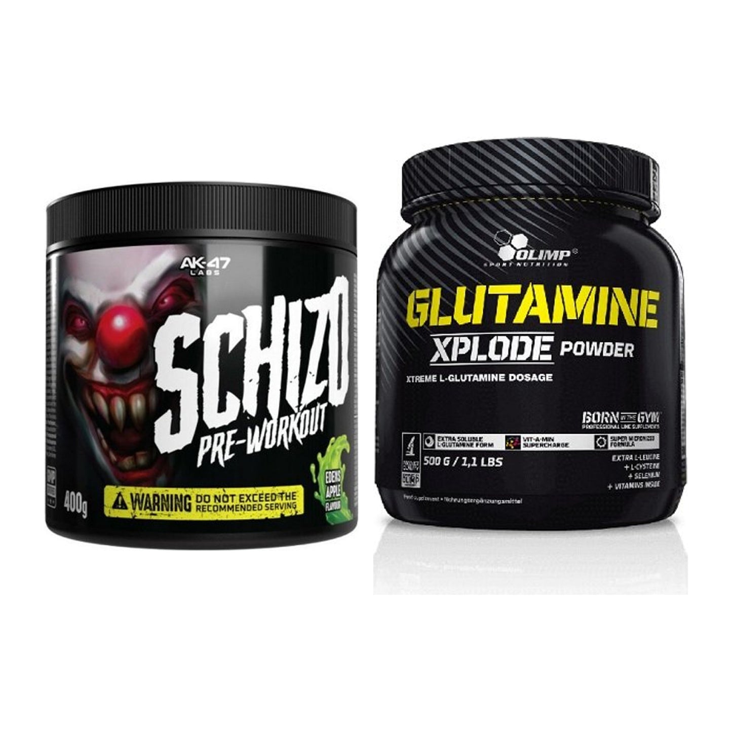 Trainings-Set: AK47 Labs Schizo + Olimp L-Glutamine Xplode – alle enthaltenen Artikel