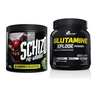 Trainings-Set: AK47 Labs Schizo + Olimp L-Glutamine Xplode – alle enthaltenen Artikel
