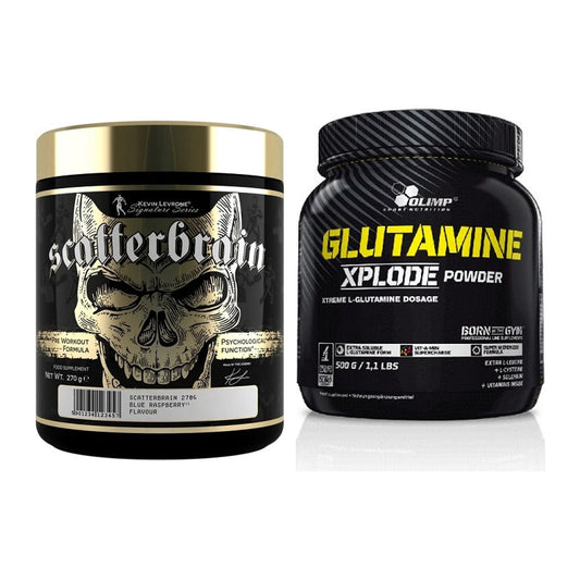 Trainings-Set: Kevin Levrone Scatterbrain + Olimp L-Glutamine Xplode – alle enthaltenen Artikel