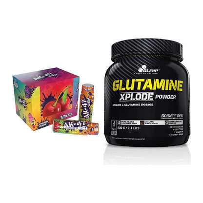 Trainings-Set: AK47 Labs AK47 Shots + Olimp L-Glutamine Xplode 500g – alle enthaltenen Artikel
