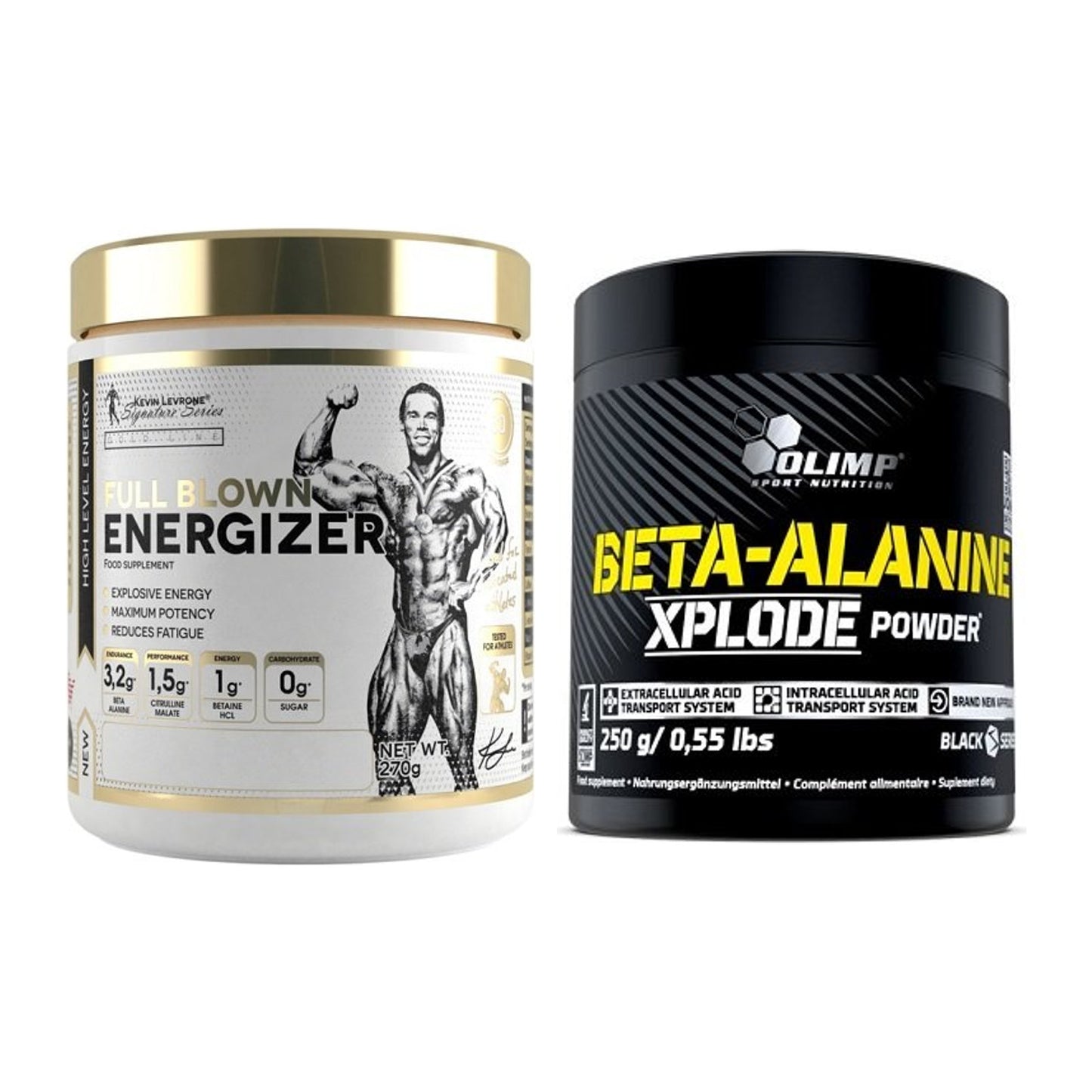 Trainings-Set: Kevin Levrone Full Blown + Olimp Beta-Alanine Xplode – alle enthaltenen Artikel