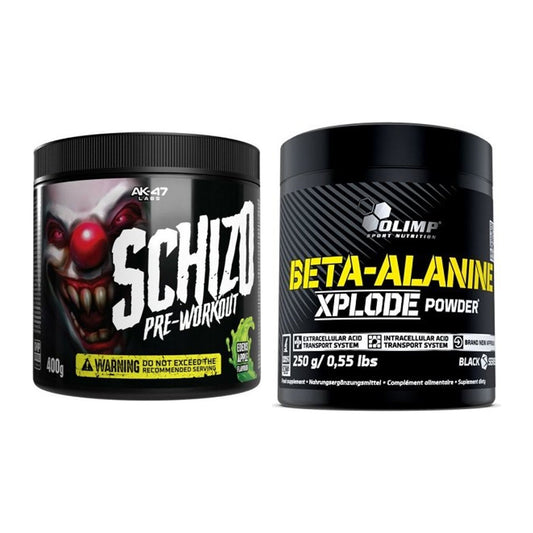 Trainings-Set: AK47 Labs Schizo + Olimp Beta-Alanine Xplode – alle enthaltenen Artikel