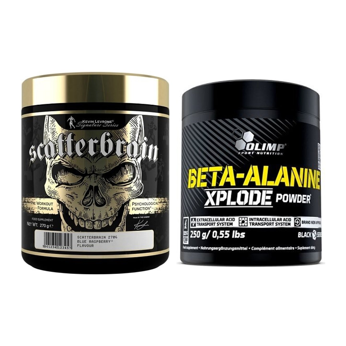 Trainings-Set: Kevin Levrone Scatterbrain + Olimp Beta-Alanine Xplode – alle enthaltenen Artikel