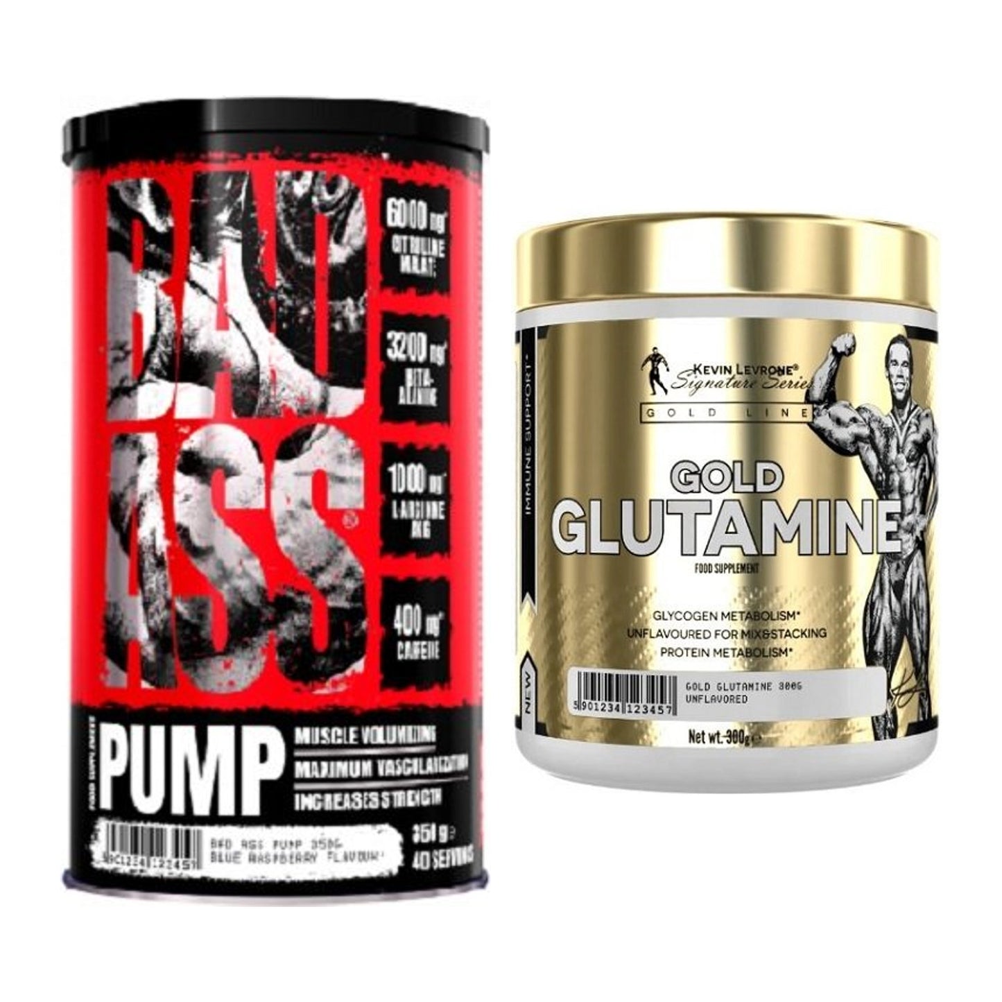 Trainings-Set: BAD ASS Pump + Kevin Levrone GOLD Glutamine – alle enthaltenen Artikel
