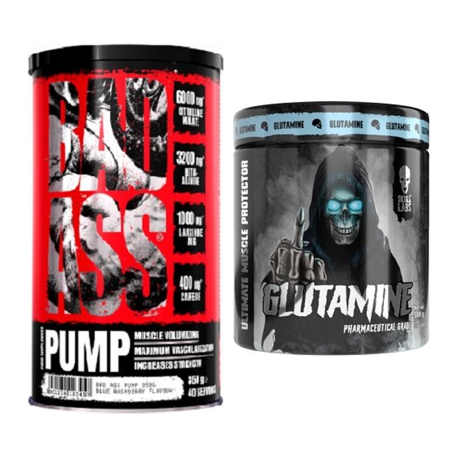 Trainings-Set: BAD ASS Pump + Skull Labs Glutamine – alle enthaltenen Artikel