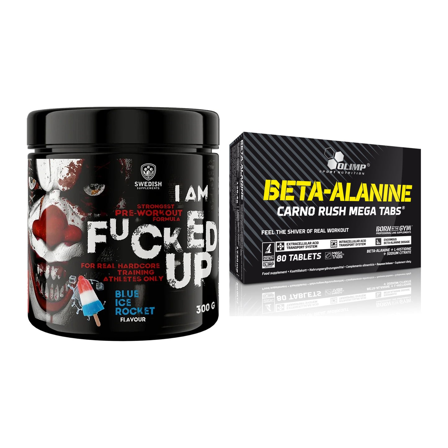 Trainings-Set: Swedish Supplements Fucked + Olimp Beta-Alanin Carno – alle enthaltenen Artikel