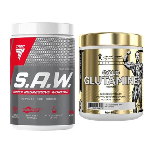 Trainings-Set: Trec Nutrition SAW Booster + Kevin Levrone GOLD – alle enthaltenen Artikel