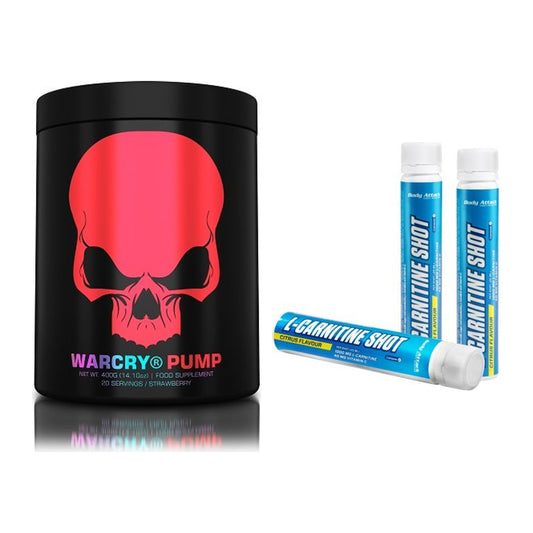 Trainings-Set: Genius Nutrition Warcry + Body Attack L-Carnitine – alle enthaltenen Artikel