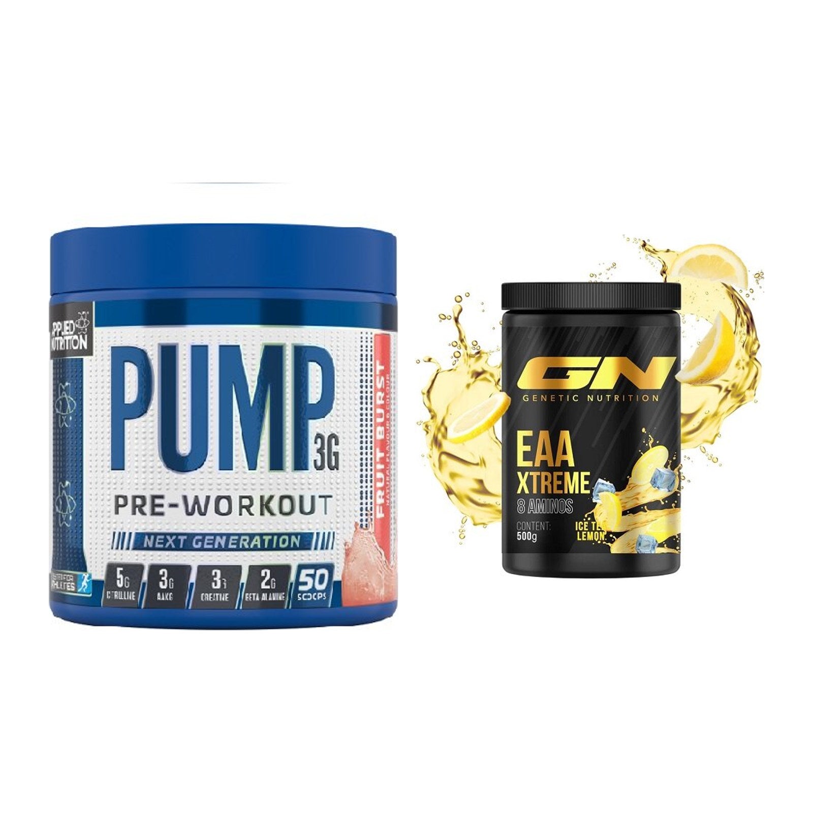 Trainings-Set: Applied Nutrition Pump + GN EAA Xtreme – alle enthaltenen Artikel