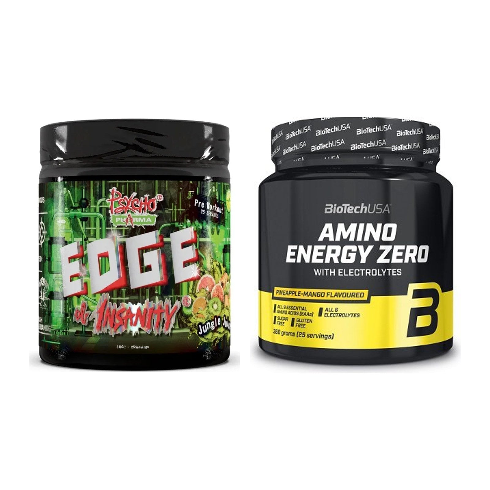 Trainings-Set: Psycho Pharma Edge + BioTech Amino Energy Zero – alle enthaltenen Artikel