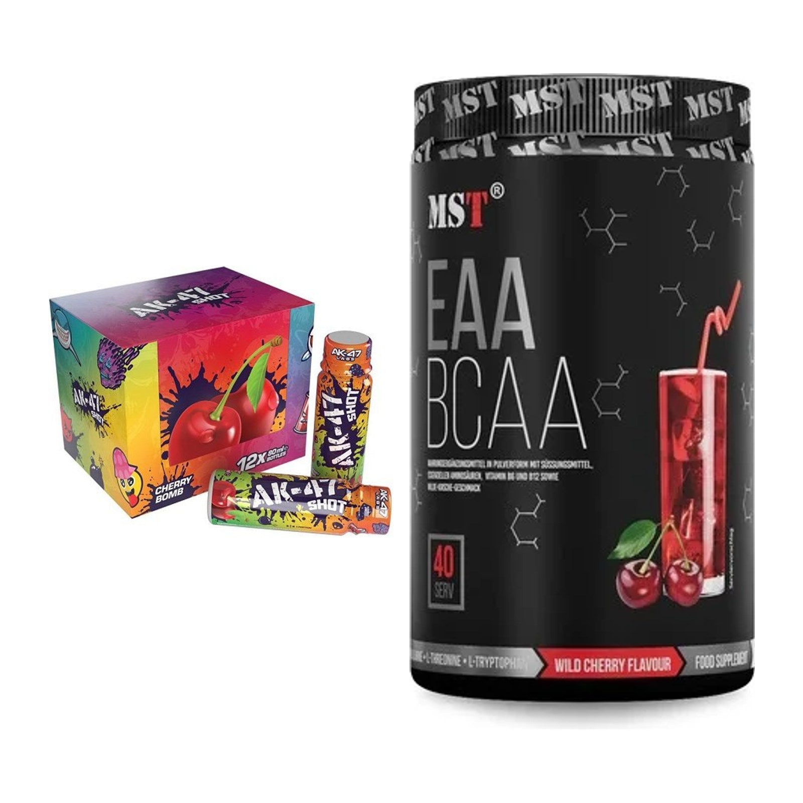 Trainings-Set: AK47 Labs AK47 Shots + MST EAA & BCAA – alle enthaltenen Artikel