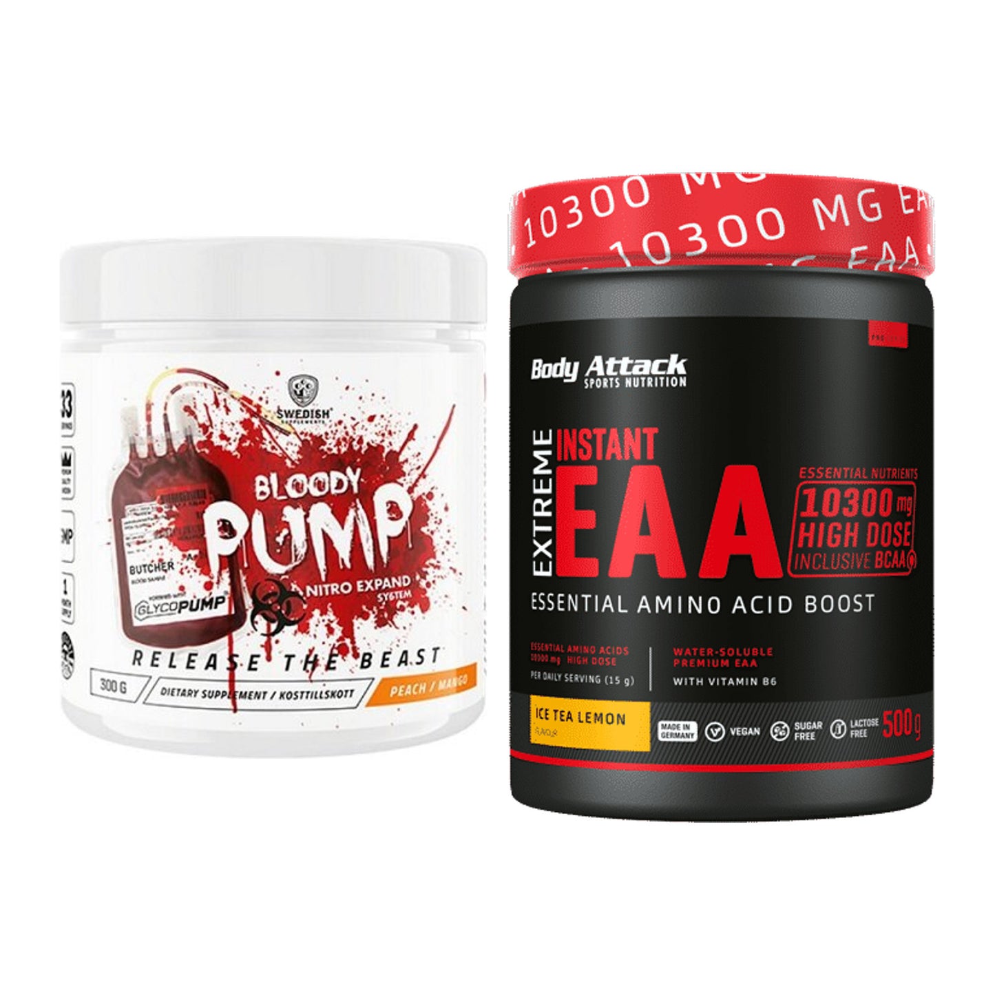 Trainings-Set: Swedish Supplements Bloody + Body Attack Extreme – alle enthaltenen Artikel