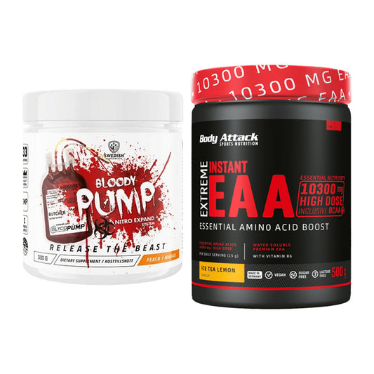 Trainings-Set: Swedish Supplements Bloody + Body Attack Extreme – alle enthaltenen Artikel