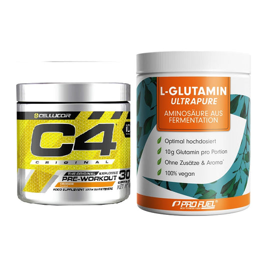 Trainings-Set: Cellucor C4 Original + ProFuel Glutamin Ultrapure – alle enthaltenen Artikel