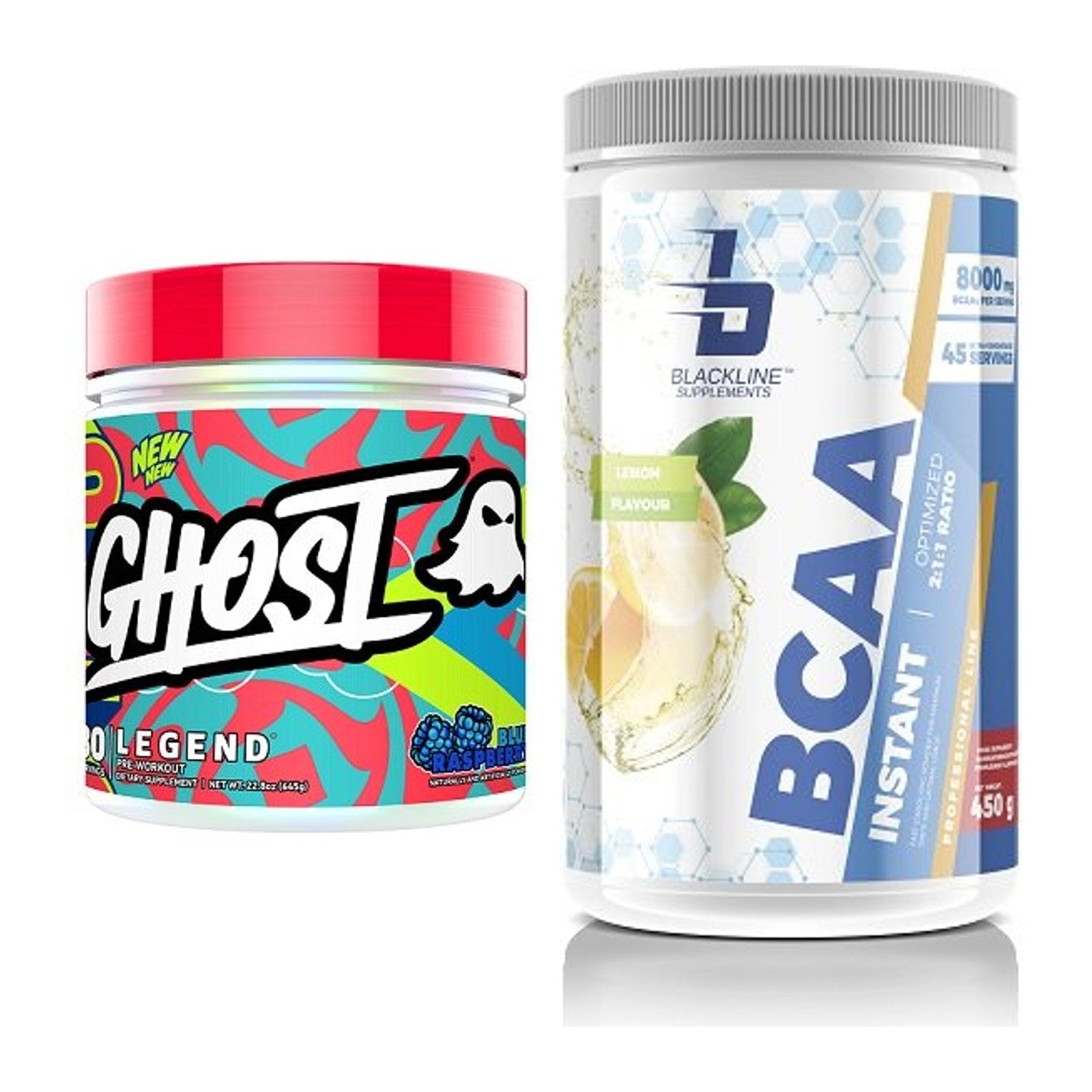 Trainings-Set: Ghost Legend V4 30 Serv. + Blackline Supplements BCAA – alle enthaltenen Artikel