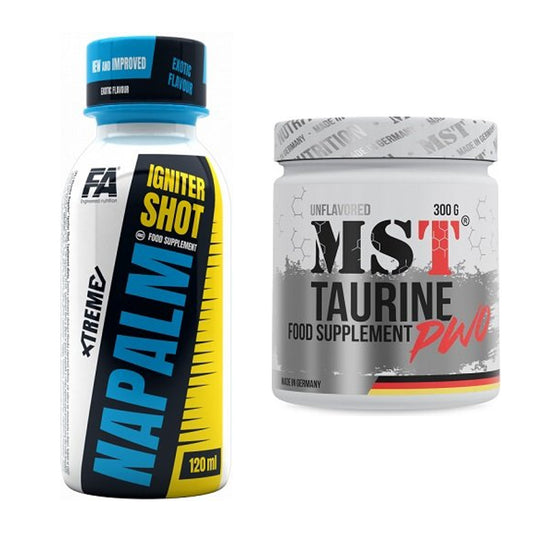 Trainings-Set: FA Nutrition Xtreme Napalm Igniter + MST Taurine – alle enthaltenen Artikel