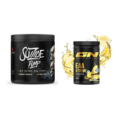 Trainings-Set: #GYMJUICE SUIZIDE PUMP + GN EAA Xtreme 500g (Verry – alle enthaltenen Artikel