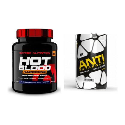 Trainings-Set: Scitec Hot Blood Hardcore + FA Nutrition Anticatabolix – alle enthaltenen Artikel