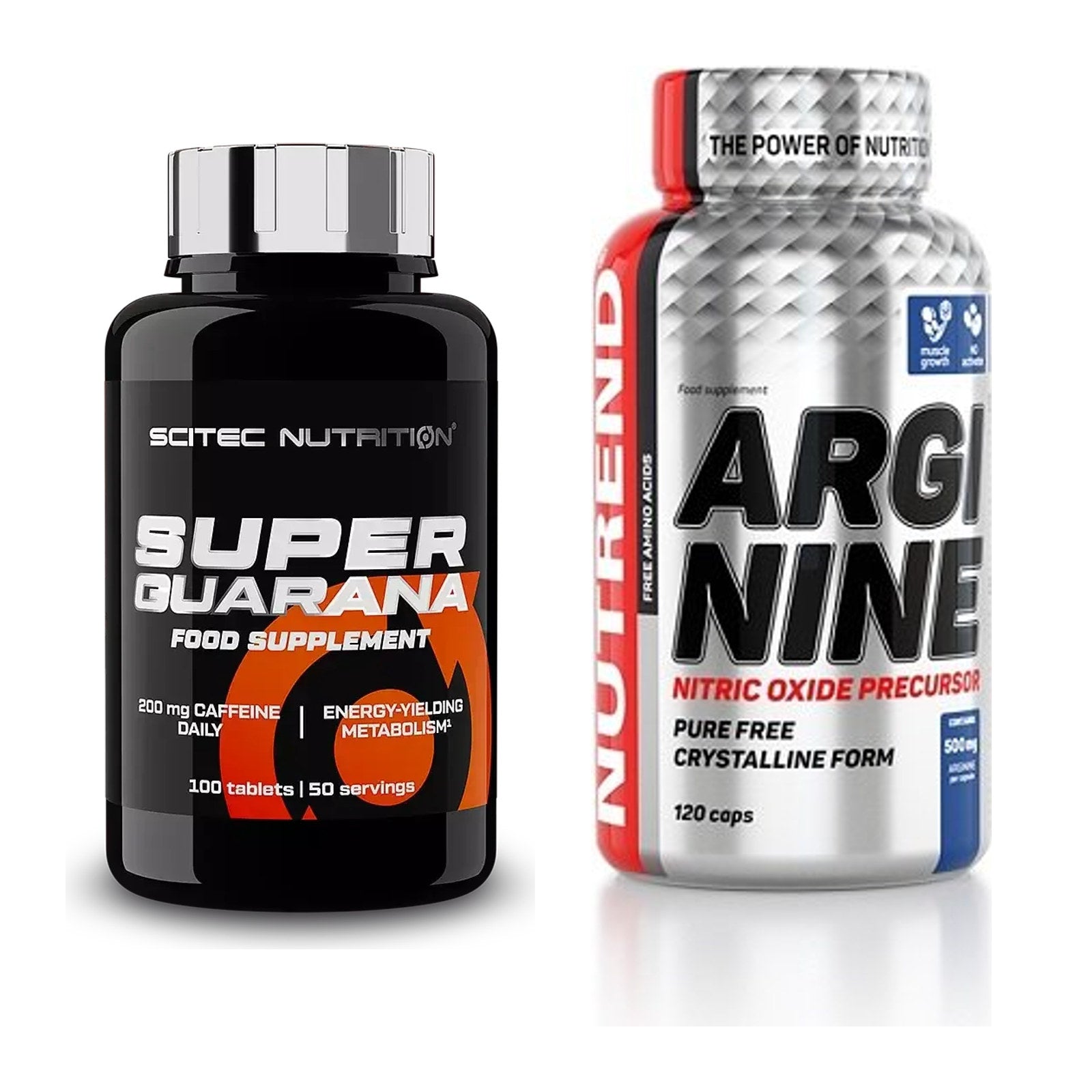Trainings-Set: Scitec Super Guarana 100 Tabl. + Nutrend Arginine – alle enthaltenen Artikel