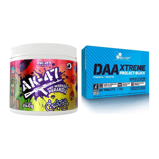 Trainings-Set: AK47 Labs Pre-Workout Paranoia + Olimp DAA Xtreme – alle enthaltenen Artikel