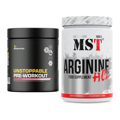 Trainings-Set: Dedicated Unstoppable + MST Arginine HCL – alle enthaltenen Artikel