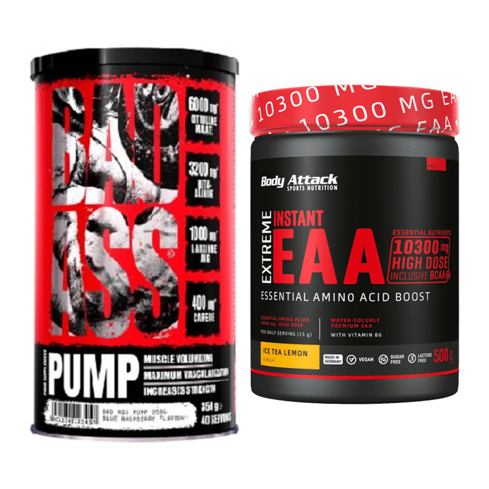 Trainings-Set: BAD ASS Pump + Body Attack Extreme Instant EAA – alle enthaltenen Artikel