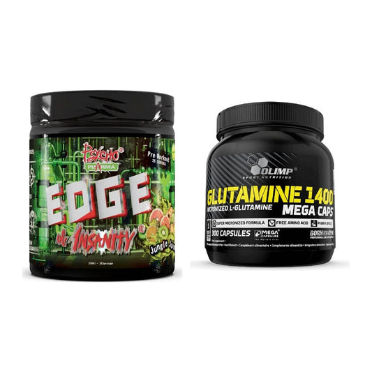 Trainings-Set: Psycho Pharma Edge + Olimp L-Glutamine Mega – alle enthaltenen Artikel