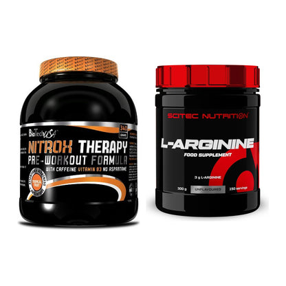 Trainings-Set: BioTech NitroX Therapy + Scitec Arginin – alle enthaltenen Artikel
