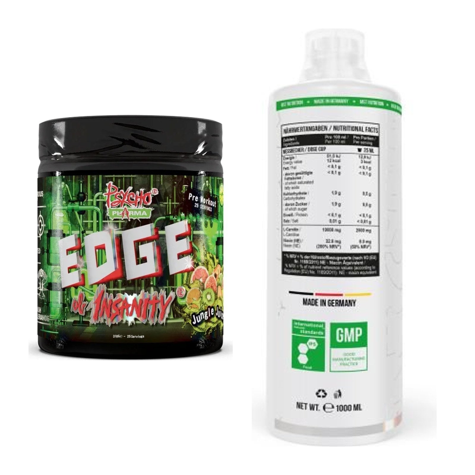 Trainings-Set: Psycho Pharma Edge + MST L-Carnitine 100.000 – alle enthaltenen Artikel
