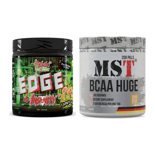 Trainings-Set: Psycho Pharma Edge + MST BCAA Huge 200 Tabl./ – alle enthaltenen Artikel
