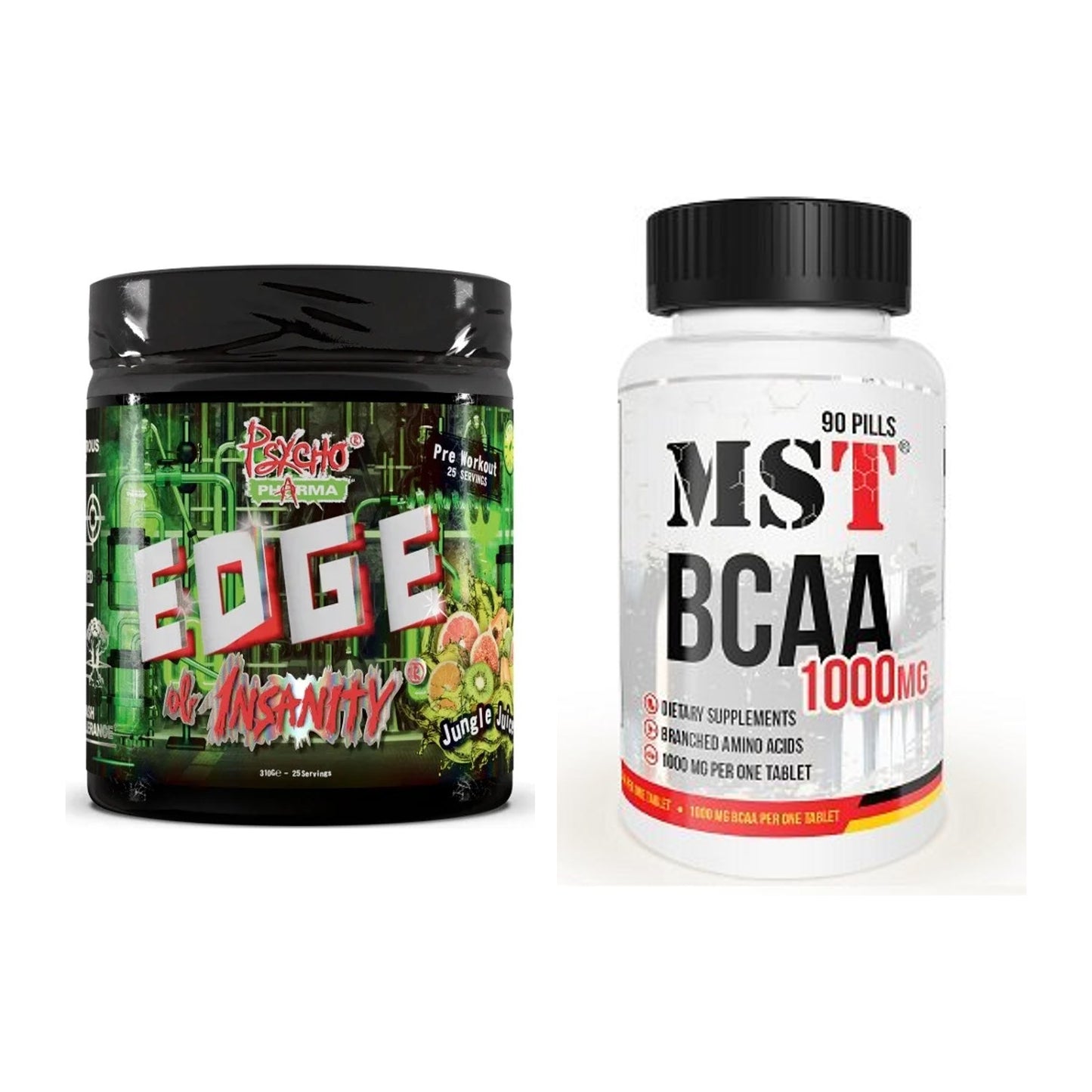 Trainings-Set: Psycho Pharma Edge + MST BCAA 1000 (90 Tabl.) – alle enthaltenen Artikel