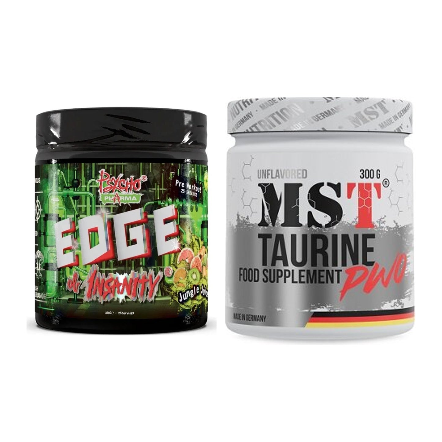 Trainings-Set: Psycho Pharma Edge of Insanity + MST Taurine – alle enthaltenen Artikel