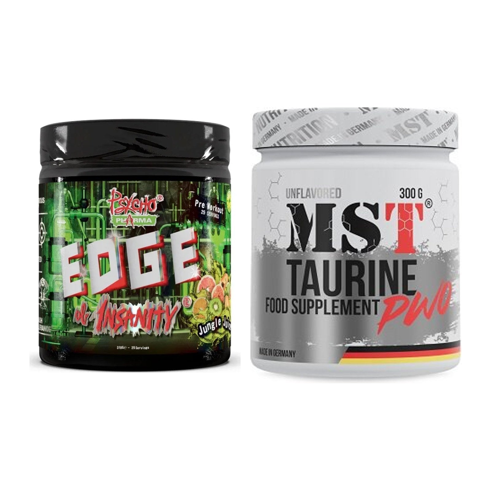 Trainings-Set: Psycho Pharma Edge of Insanity + MST Taurine – alle enthaltenen Artikel