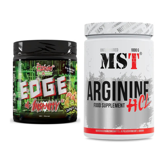 Trainings-Set: Psycho Pharma Edge of Insanity + MST Arginine HCL – alle enthaltenen Artikel