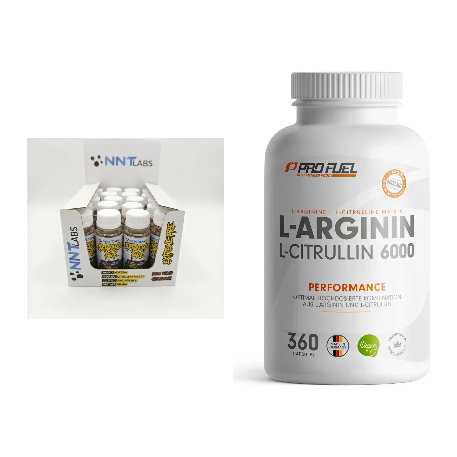 Trainings-Set: NNT Extreme Pre-Workout + ProFuel L-Arginin – alle enthaltenen Artikel