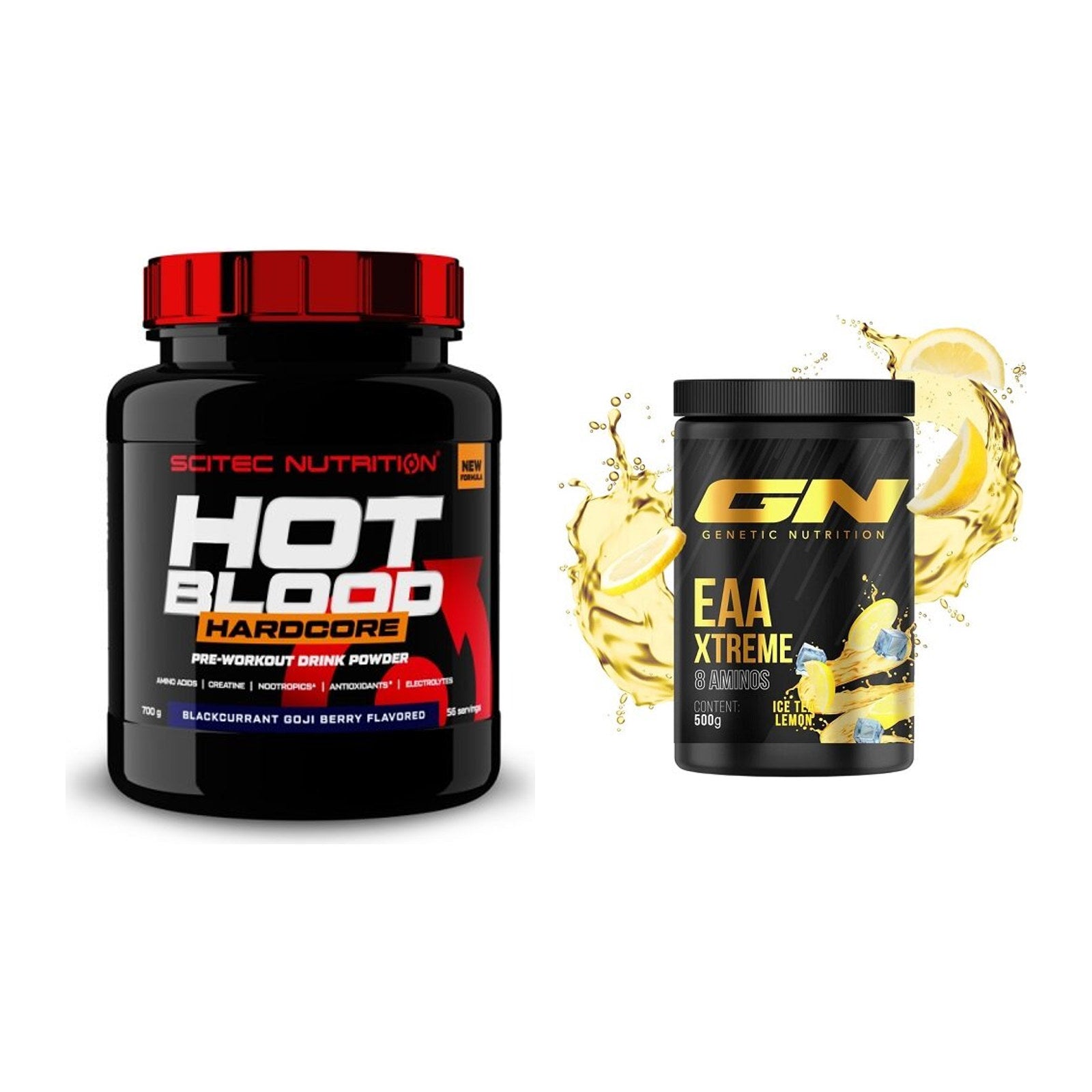 Trainings-Set: Scitec Hot Blood Hardcore + GN EAA Xtreme – alle enthaltenen Artikel