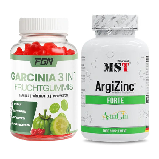 Trainings-Set: FGN Garcinia 60 Fruchtgummies + MST ArgiZinc Forte – alle enthaltenen Artikel