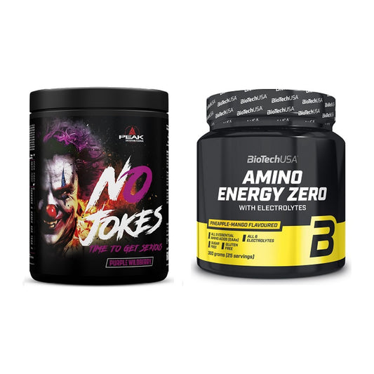 Trainings-Set: Peak No Jokes + BioTech Amino Energy Zero – alle enthaltenen Artikel