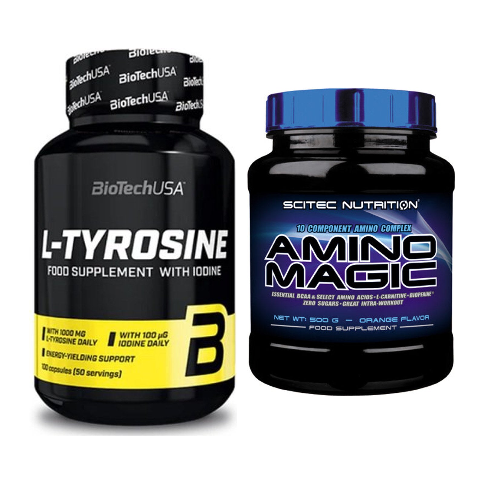 Trainings-Set: BioTech Tyrosine + Scitec Amino Magic – alle enthaltenen Artikel