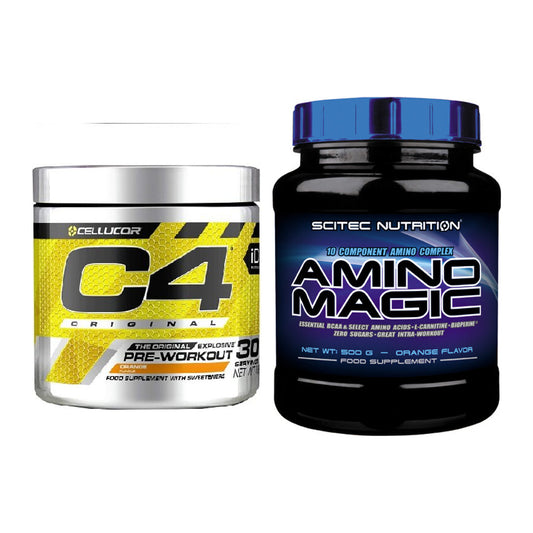 Trainings-Set: Cellucor C4 Original + Scitec Amino Magic 500g – alle enthaltenen Artikel